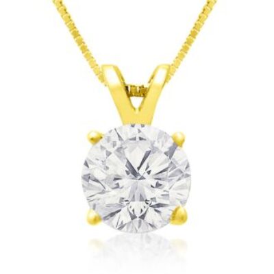 1.50ct Diamond Pendant in 14k Yellow Gold | SuperJeweler.com