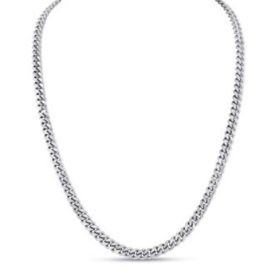 Mens Stainless Steel 20 Inch Curb Chain | SuperJeweler.com