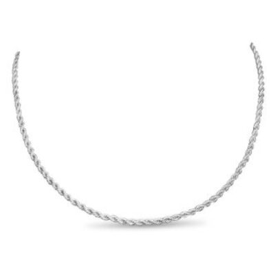 Mens Stainless Steel 20 Inch Rope Chain | SuperJeweler.com