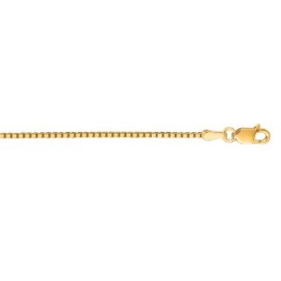 14 Karat Yellow Gold 1.1mm 16 Inch Classic Box Chain Necklace | SuperJeweler