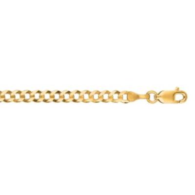 14 Karat Yellow Gold 3.60mm 18 Inch Comfort Curb Chain