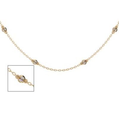 Diamonds By The Yard | 14 Karat Yellow Gold 1/2 Carat Diamonds By The Yard Necklace