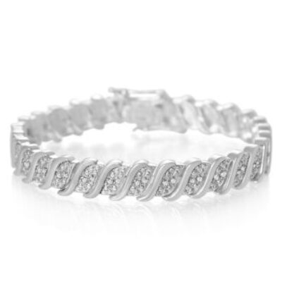 Tennis Bracelet | Diamond Tennis Bracelet | 1/4 Carat Classic Diamond Tennis Bracelet In Platinum Overlay | Best Jewelry Deals