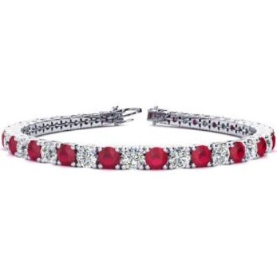 Ruby Bracelet | July Birthstone | Ruby Tennis Bracelet