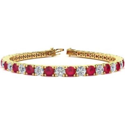 Ruby Bracelet | July Birthstone | Ruby Tennis Bracelet