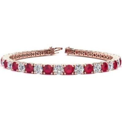 Ruby Bracelet | July Birthstone | Ruby Tennis Bracelet