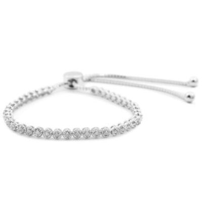 1/2 Carat Diamond Adjustable Bolo Slide Tennis Bracelet | SuperJeweler