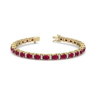 Ruby Bracelet | July Birthstone | Ruby Tennis Bracelet