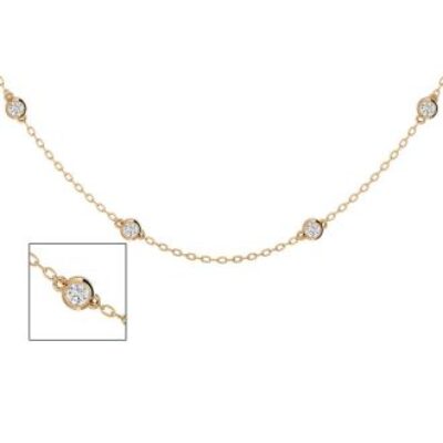 Diamonds By The Yard | 14 Karat Yellow Gold 1 Carat Diamonds By The Yard Necklace