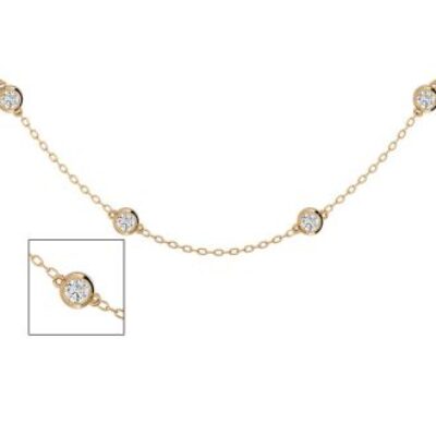 Diamonds By The Yard | 14 Karat Yellow Gold 2 Carat Diamonds By The Yard Necklace