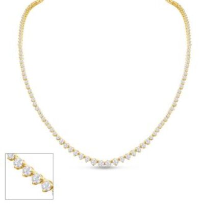 Diamond Tennis Necklace | 6 1/2 Carat Diamond Tennis Necklace