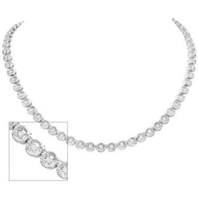 Diamond Tennis Necklace | 2 Carat Diamond Tennis Necklace, 17 Inches | SuperJeweler