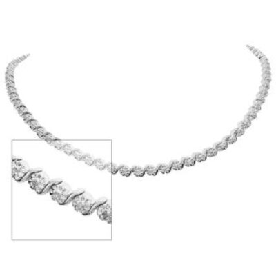 Diamond Tennis Necklace | 1/2 Carat Diamond Tennis Necklace, 17 Inches | SuperJeweler