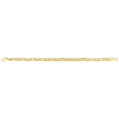 Mens Chain | 14 Karat Yellow Gold Mens Paperclip Chain Bracelet