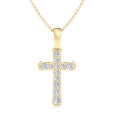 Diamond Cross Necklaces | 0.15 Carat Diamond Cross Necklace