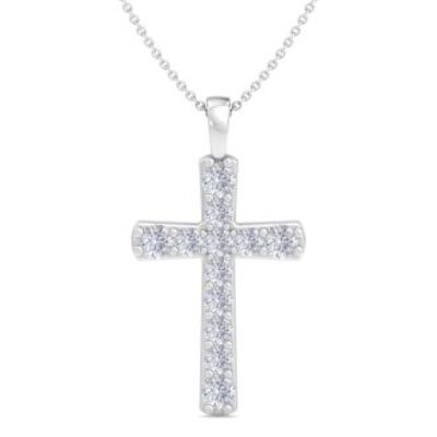 Diamond Cross Necklaces | 1/2 Carat Diamond Cross Necklace