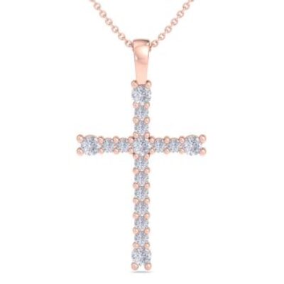 Diamond Cross Necklaces | 1/3 Carat Diamond Cross Necklace