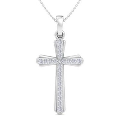 Diamond Cross Necklaces | 0.15 Carat Diamond Cross Necklace