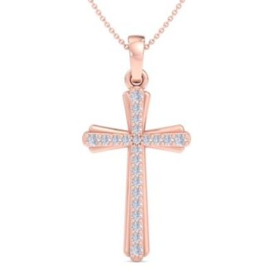 Diamond Cross Necklaces | 0.15 Carat Diamond Cross Necklace