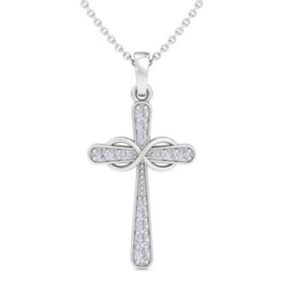 Diamond Cross Necklaces | 0.15 Carat Diamond Cross Necklace