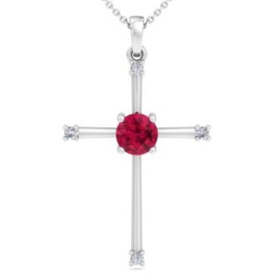 Diamond Cross Necklaces | 1/2 Carat Diamond Cross Necklace