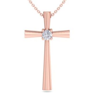 Diamond Cross Necklaces | 1/5 Carat Diamond Cross Necklace