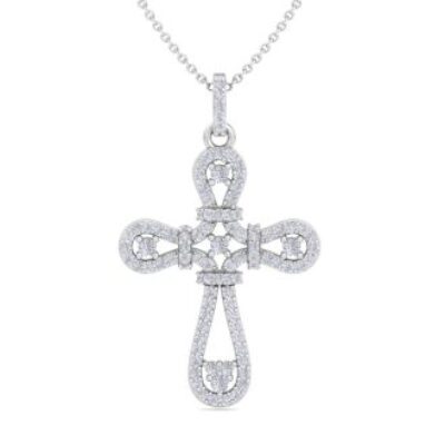 Diamond Cross Necklaces | 1/2 Carat Diamond Cross Necklace